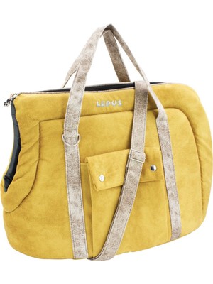 Lepus Kedi ve Köpek Taşıma Çantası Açık (Sling Bag) Hardal