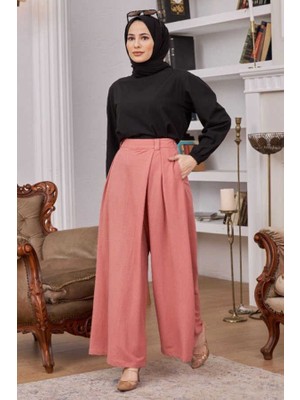Neways 1073-ANCELINA Pantolon Etek Pudra %50 Rayon %50 Polyester Şık Tasarım Kadınlar İçin