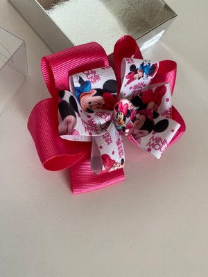 Queen Aksesuar Mini Mouse Kız Çocuk Bebek  Doğum Günü Hediye  Pensli Toka