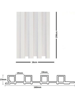 Renkli Duvarlar Atc Beyaz Prefabrik Ofis Konut Dekoratif Pvc Kaplama Lambiri 16CMX145CM