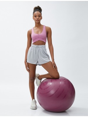 Mini Spor Şort Beli Bağlamalı