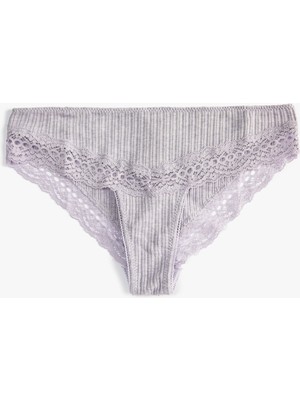 Koton Brazilian Külot Dantelli Pamuklu Dokulu