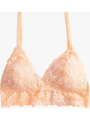 Soft Dolgusuz Balensiz Sütyen Dantelli