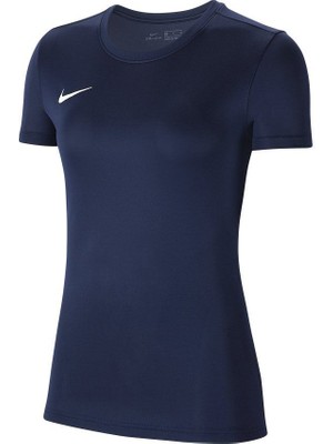 Nike Kadın Park VII Jersey  BV6728-410 T-Shirt Mavi Renk Günlük Kullanım için Rahat Kesim
