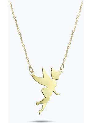 Bigakan Kanatlı Peri Kolyesi Kadın Gümüş Kolye