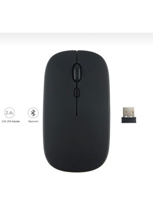 Alfa MEC Samsung Galaxy Tab A7 Lite T220 T225 T227 Uyumlu Mouse Bluetooth Wireless Şarj Edilebilir Fare 2.4g