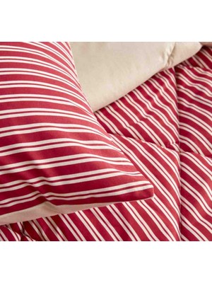 Nautica Home Maritime Stripe Tek Kişilik Comfort Set Red