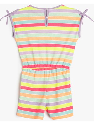 Koton Tulum Kısa Kolsuz Fiyonk Detaylı Yuvarlak Yaka Pamuklu