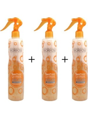 Morfose 3X400 ml 2in1 Argan Fön Suyu 400ML. Hasar Görmüş Saçlar