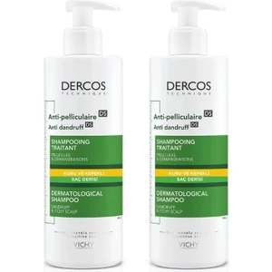 Dercos Kepeğe Karşı Etkili Bakım Kuru Saç Derisi Şampuanı 390 x 2