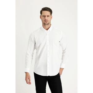 Uzun Kol Slim Fit Oxford Gömlek
