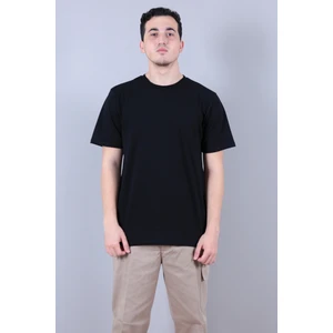 Siyah Bisiklet Yaka  T-Shirt