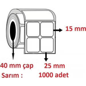 25X15 2li Eco Termal Etiket (1000 Li)