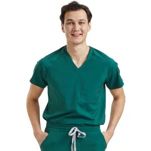 Wio Uniform Jogger- Erkek Likralı Yeşil Üniforma Üst