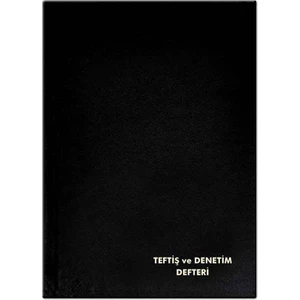 Teftiş ve Denetim Defteri 96 Yaprak (192 sayfa)
