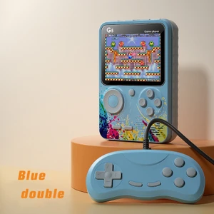 Dahili 500 Oyun Retro Taşınabilir Mini El Video Oyun Konsolu 8-Bit 3.0 Inç Renkli LCD Iki Oyun Oyuncu (Yurt Dışından)