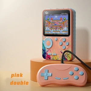 Dahili 500 Oyun Retro Taşınabilir Mini El Video Oyun Konsolu 8-Bit 3.0 Inç Renkli LCD Iki Oyun Oyuncu (Yurt Dışından)