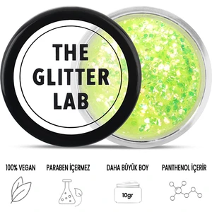 The Glitter Lab - Pinky Lime - Jel Formlu Glitter ~10 gr