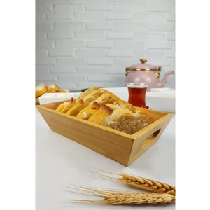 Bambu Ekmek Sepeti Ekmeklik Dikdörtgen 23 Cm – Thn75542