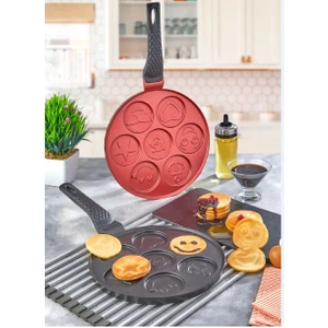 Emoji Döküm Pancake 26 cm Siyah