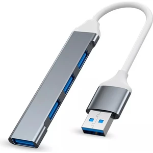 Ata Elektronik Universal Metal 4 Port USB 3.0 Mini USB Hub Hub Ultra Ince Alüminyum USB 3.0 4 Portas 5 Gbps