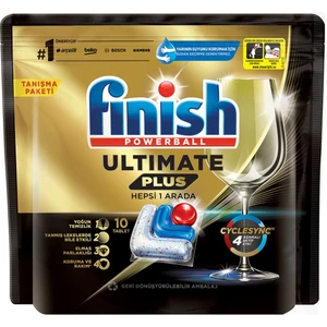 Ultimate Plus 10 Kapsül Bulaşık Makinesi Deterjanı Tableti (1 x 10 Kapsül)