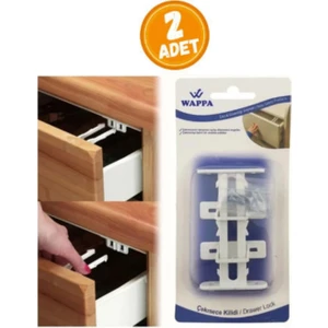 WAPPA 2 Adet Bebek Çocuk Güvenlik Çekmece Dolap Kilidi Gizli Kilit