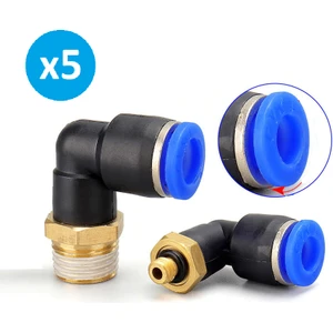 Skyce Pnömatik Dirsek Erkek Rekor 1/2''X12 mm Paket 5 Adet
