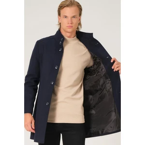 PLT8386 Dewberry Erkek Palto-Lacivert