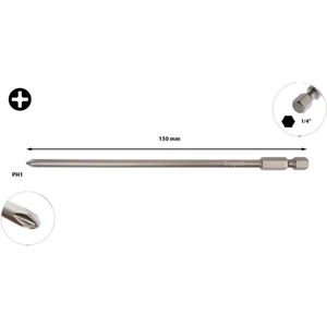 Ceta Form Ph1 x 150 mm Ekstra Uzun Yıldız Bits Uç CB/1521 (1 Adet)