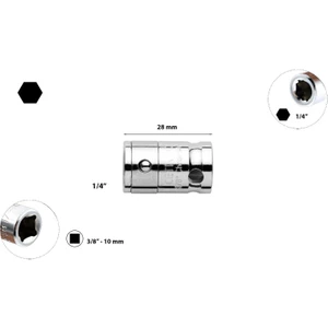 Ceta Form 10MM Bitsler Için Lokma 3/8" BT/8003