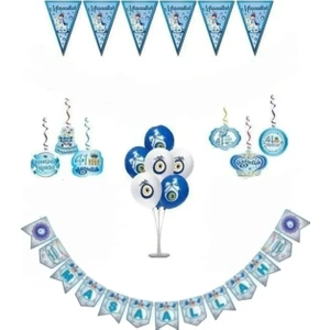 Mini Parti Mini Party Store Sünnet Süsleme Seti Maşallah Yazısı Nazar Boncuklu Balon