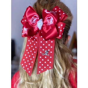 Queen Aksesuar Özel Tasarım Kırmızı Beyaz Atatürk Broşlu Gösteri Okul Tokası 23 Nisan Fiyonklu Çocuk Klipsli Toka