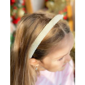 Queen Aksesuar Komple Kırık Beyaz Inci Taş Kaplı Taç Çocuk Yetişkin Tacı