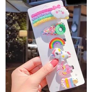 Queen Aksesuar Meyve Unicorn Şeker Bebek Toka  Seti