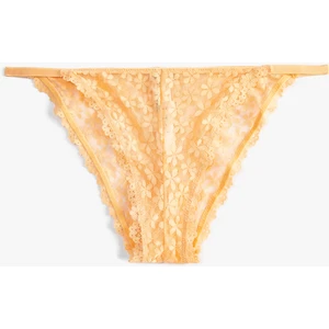 Brazilian Külot Dantelli Çiçekli Normal Bel