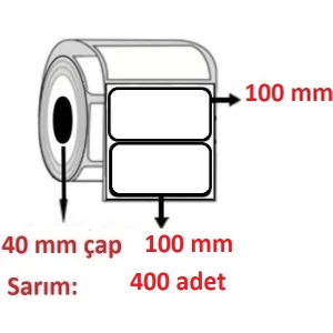 Özsaraç Etiket 100X100 Kuşe Etiket ( 400 Lü )
