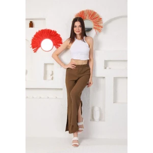 Kadın Bol Kesim Paça Yırtmaçlı Pantolon