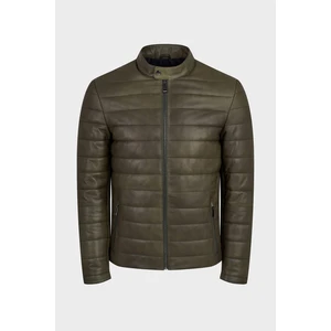 Erkek Deri Şişme Mont