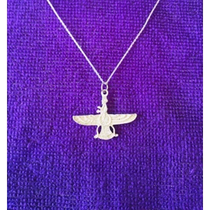 Ahura Mazda Sade Gümüş Kolye1