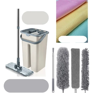Oliva Nero Çeyiz Seti 1 Adet Tablet Mop 3 Başlıklı Toz Alma Seti 3 Adet Mikrofiber Temizlik Bezi Temizlik Seti