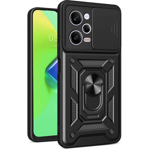Kny Xiaomi Redmi Note 12 Pro 5g Kılıf Ultra Korumalı Yüzüklü Manyetik Sürgülü Vega Kapak