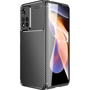 Kny Xiaomi Redmi Note 12 Pro 4g Kılıf Karbon Desenli Lux Negro Silikon