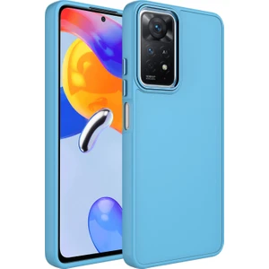 Kny Xiaomi Redmi Note 12 Pro 4g Kılıf Metal Kamera Koruma Çerçeveli Mat Luna Silikon