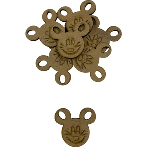 Ala Depo Ahşap Mickey Mouse Süs 10 Adet
