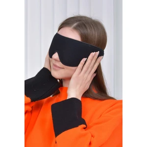 Sauna Suit Uyku Göz Maskesi Pamuklu Yıkanabilir Siyah Uyku Bandı