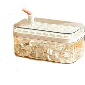 Dimute Shop Buz Kutusu Kapaklı ve Buz Kepçeli Çift Buz Küpü Makinesi Kalıbı (Yurt Dışından)