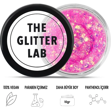 The Glitter Lab - Holy Pink - Parlak Jel Formlu Glitter ~10
