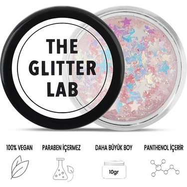 The Glitter Lab - Jel Formlu Parlak Glitter - Yougurt Galaxy ~10