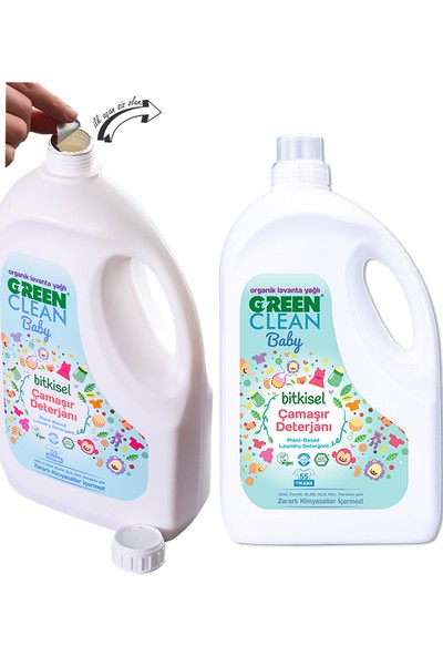 U Green Clean Baby Bitkisel Çamaşır Deterjanı Lavanta Yağlı 2750 ml